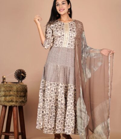 Full flair kurti in tyres style