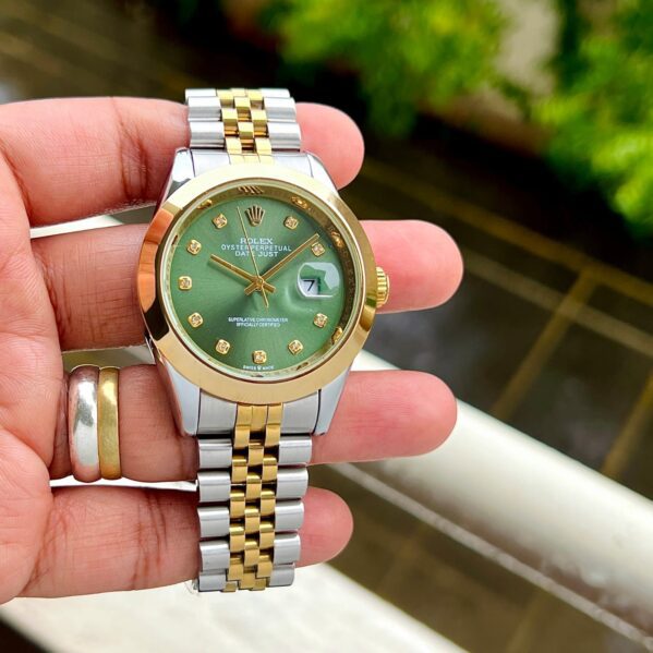 Rolex Datejust 41 Green gold Roman Dial Copy