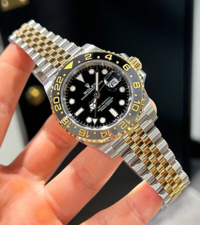 Rolex GMT II Gold Silver First Copy Watch