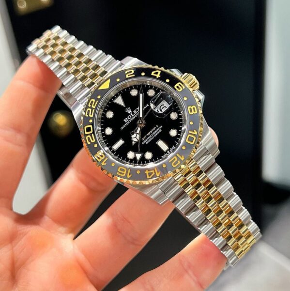 Rolex GMT II Gold Silver First Copy Watch