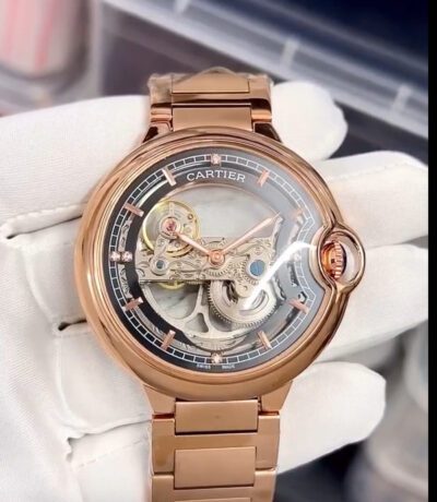 Cartier For Men Rotating Tourbillon Machinery Watch