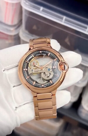 Cartier For Men Rotating Tourbillon Machinery Watch