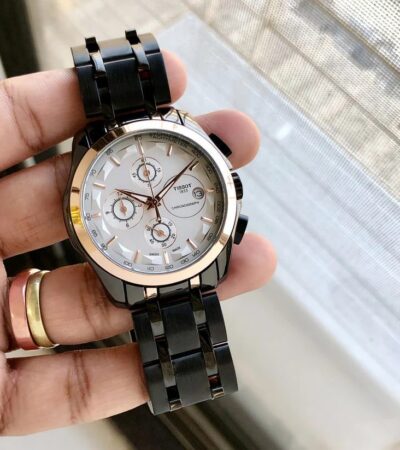 Tissot For Men Black First Copy Watch
