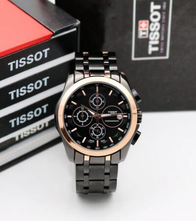 Tissot For Men Black Premium First Copy Watch