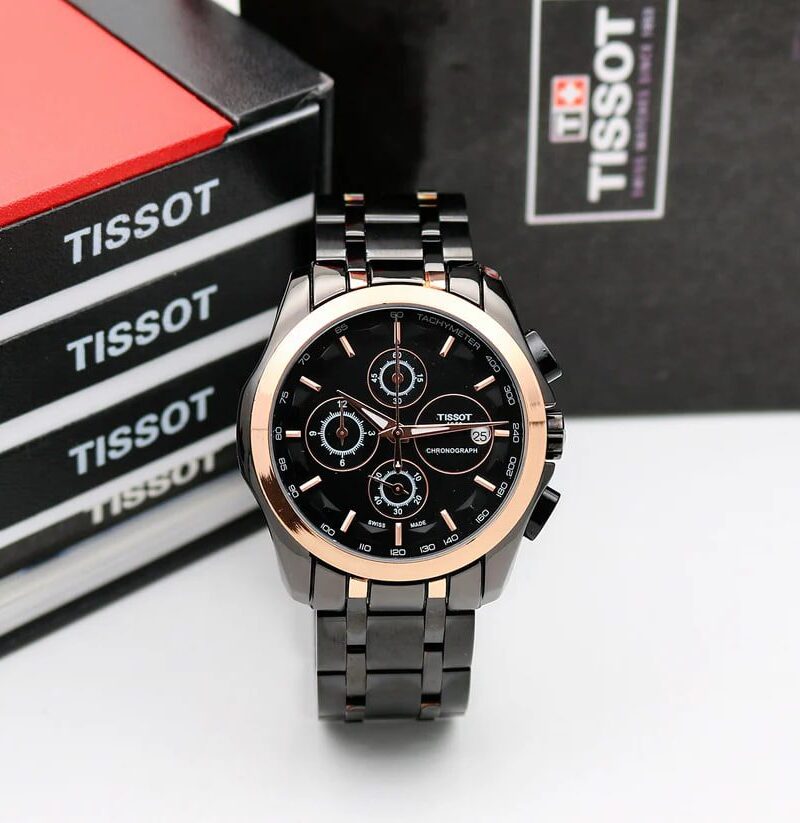 Tissot For Men Black Regular First Copy Watch