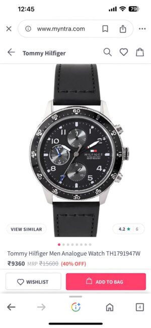 Tommy Hilfiger Modern Chronograph Collection First Copy watch