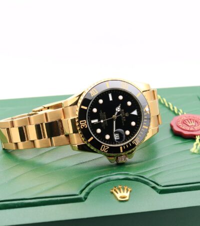 Rolex Submariner Full Gold black Dial Swiss Automatic Watch