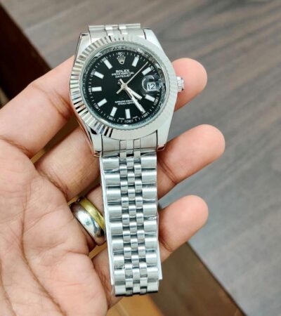 Black Stainless Steel Rolex Daytona Oyester Perpetual Watch