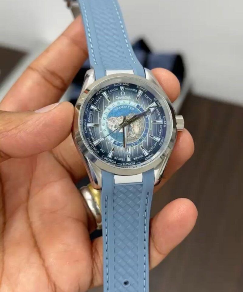 Omega Blue World Map First Copy Watch