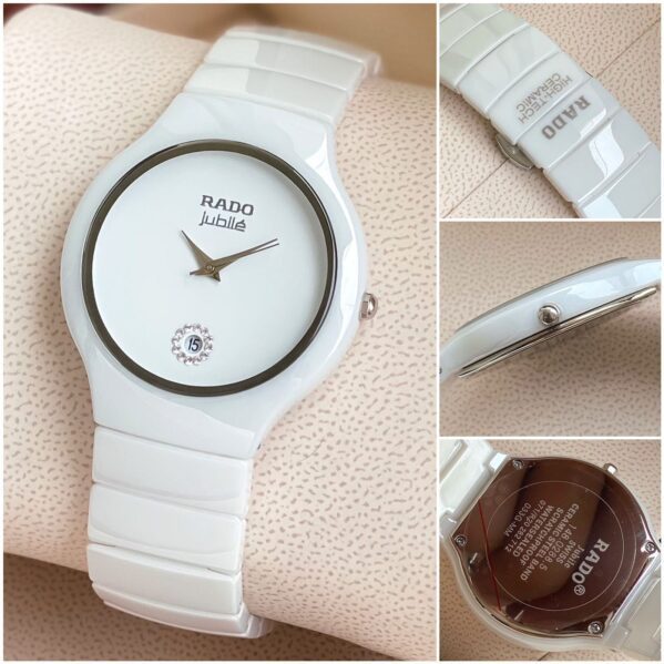 Rado White Quartz Movement First Copy Watch 