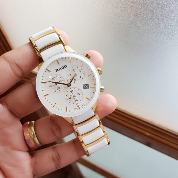 Rado White Centirx Chronograph First Copy Watch