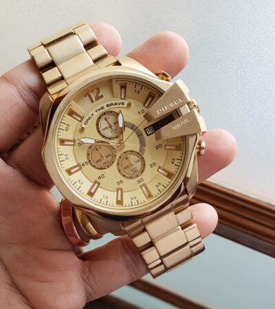 Diesel 10 bar gold first Copy Watch