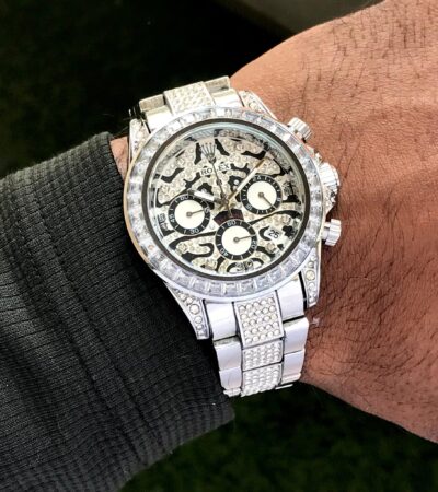 Rolex silver Oyster Tiger Eye First Copy watch