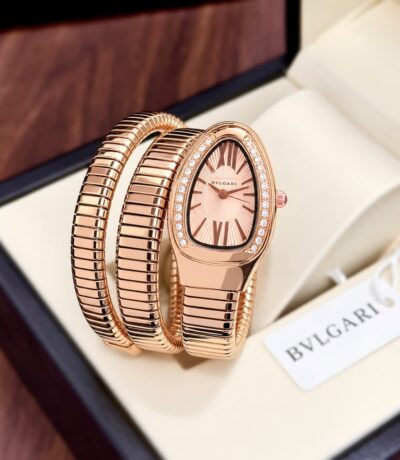 Bvlgari Serpenti Rose Gold Dual wrist adjustable bracelet