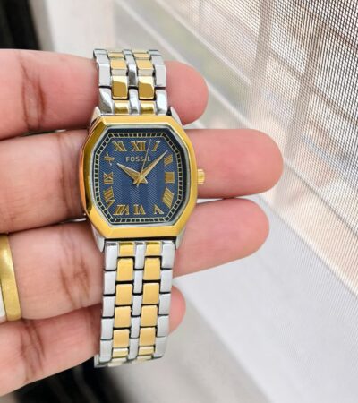 Fossil Harlow Blue Roman Numeral Hour Markers Watch
