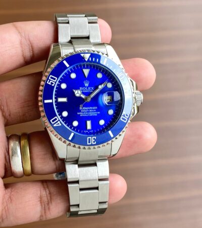 Rolex Submariner Full Silver Blue Dial Swiss Automatic Watch