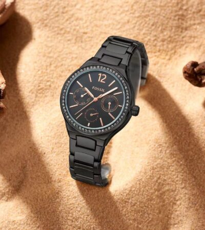 Fossil Women's Black First Copy Watch