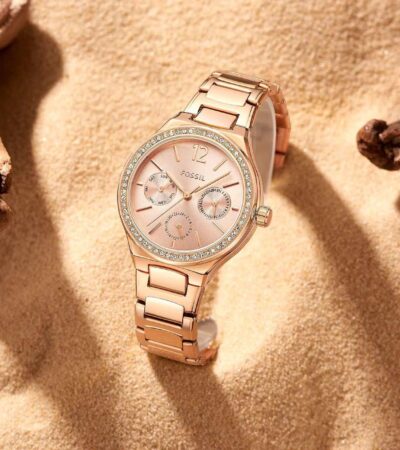 Fossil Women's rosegold First Copy Watch