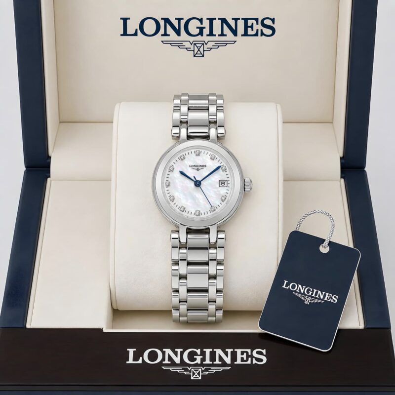 Longines White mother-of-pearl dial Watch