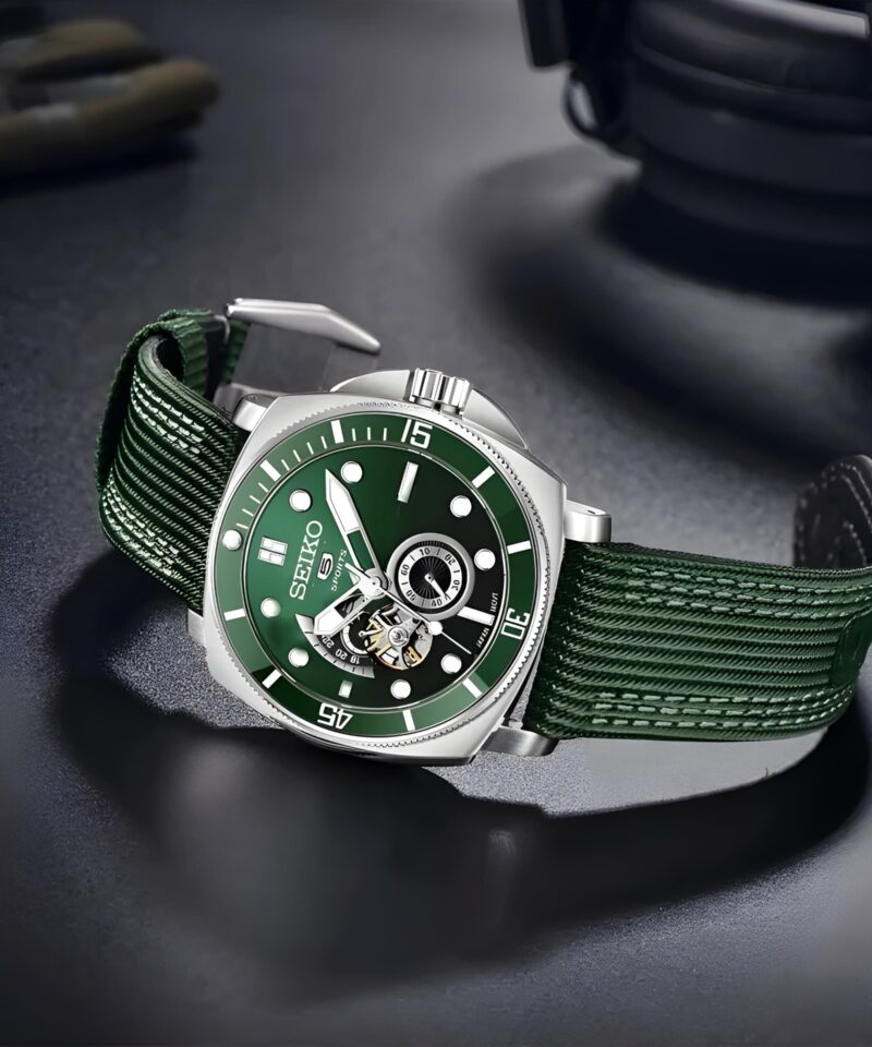 Seiko Green Tourbillon Automatic Copy Watch
