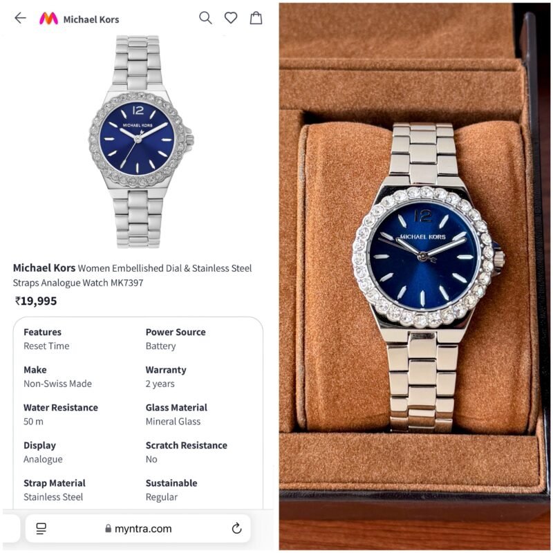 Michael Kors Lennox Blue First Copy Watch