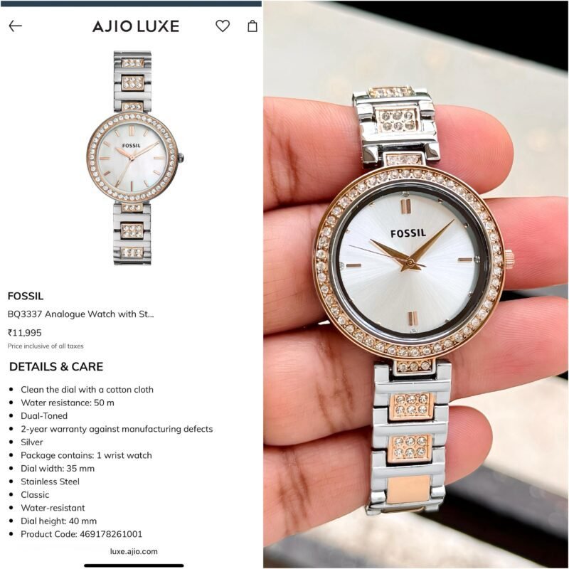 Fossil Karli BQ3337 First Copy Watch