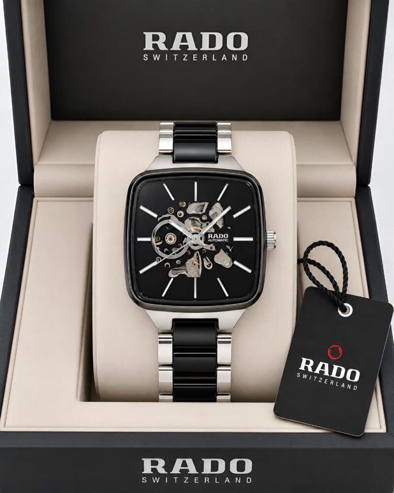Rado True Square Skeleton Automatic Watch