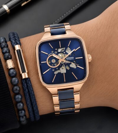 Rado For Men True Square Skeleton Automatic Blue Edition