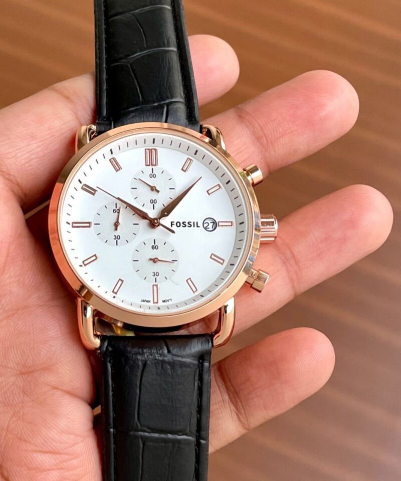 Fossil White Commuter First Copy Watch