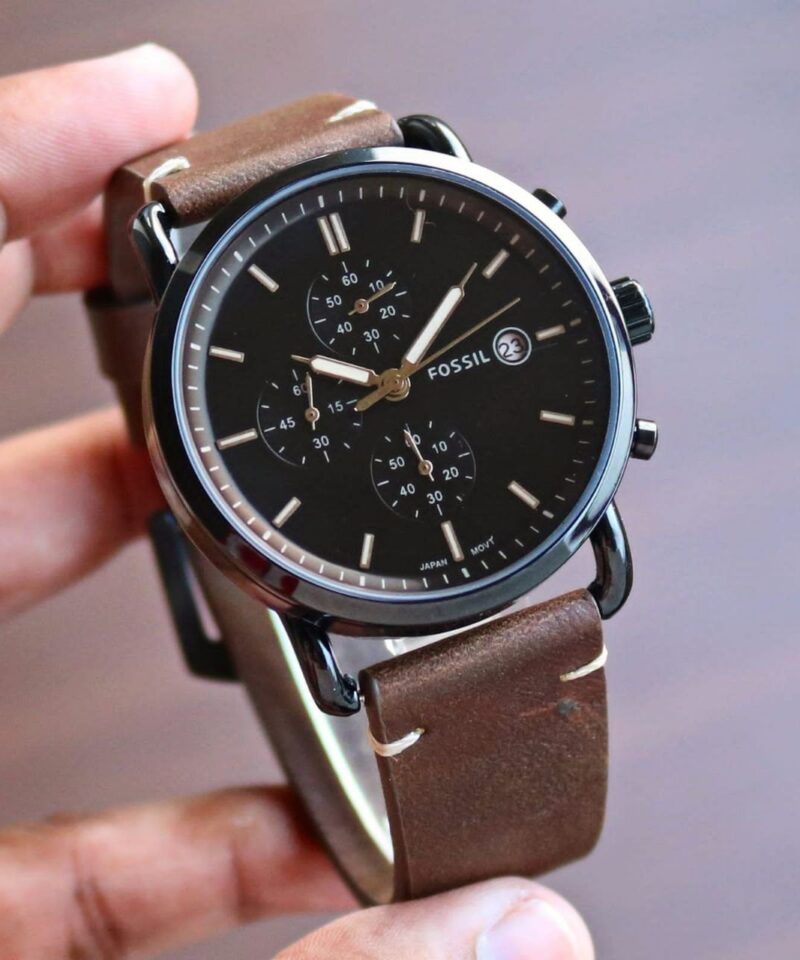 Fossil Black Commuter First Copy Watch